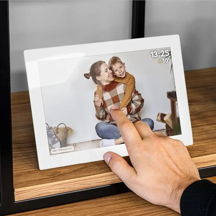 Krüger&Matz FRAMEO 10,1" digitaler Bilderrahmen mit Wi-Fi, weiß – Bild 9
