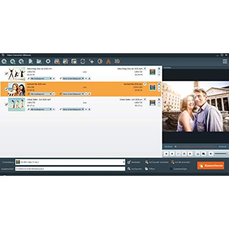 Video Converter Ultimate - 3 USER Lizenz - Videos konvertieren, bearbeiten, drehen für Windows 11, 10, 8.1, 7 – Bild 4