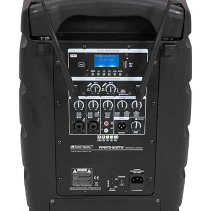 Omnitronic WAMS-12BT2 Drahtlos-PA-System, Passiv PA Lautsprecher mit kabelloser Audioübertragung – Bild 4