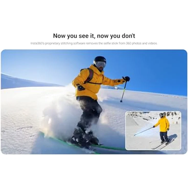 Insta360 114 cm Langer unsichtbarer Selfie-Stick für ONE RS ONE X2 & X3 Kameras – Bild 5