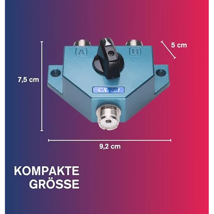 Koaxialteiler Albrecht CX 201 Code 7401 mit 2 Möglichkeiten zur Montage von 2 Radiosenderantennen – Bild 7