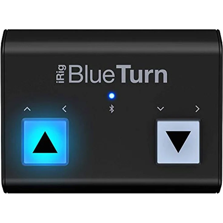 IK Multimedia iRig BlueTurn, Wireless MIDI Controller mit beleuchteten Tasten, Schwarz – Bild 1