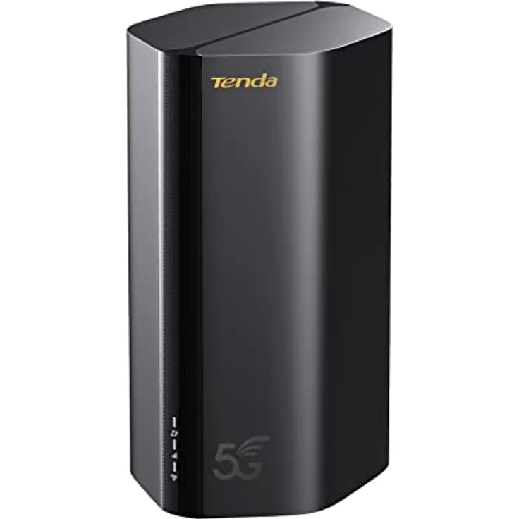 Tenda 5G03 5G NR LTE WLAN Router für Nano-SIM-Karte (AX1800 CAT19, 4,67Gbps Download, 2-Gigabit-Port, Wi-Fi 6, MU-MIMO, WPA3) - Schwarz - Preisvergleich – Bild 1