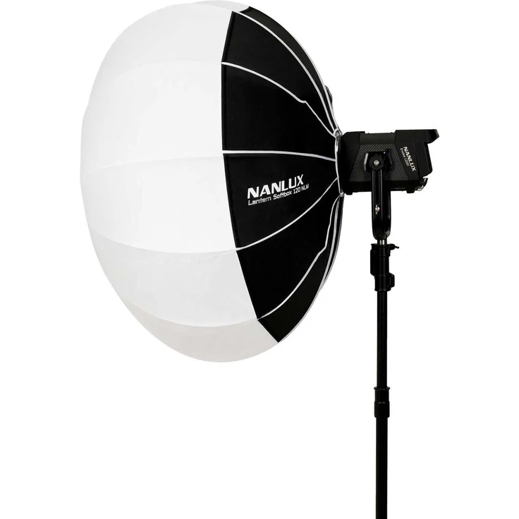 Nanlux Laternen Softbox 120cm (NLM Mount), sphärische Softbox mit Schnell-Setup-System und Reflektor