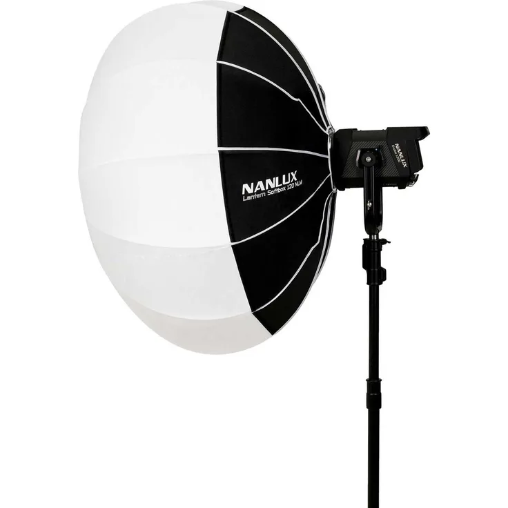 Nanlux Laternen Softbox 120cm (NLM Mount), sphärische Softbox mit Schnell-Setup-System und Reflektor