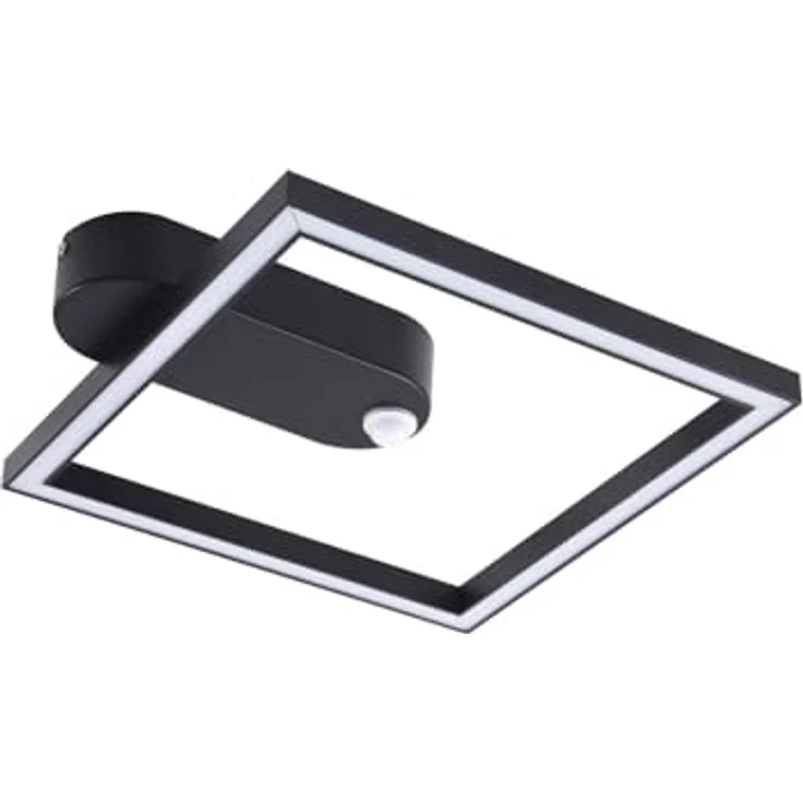Lindby LED Deckenlampe mit Sensor Yulla Bewegungsmelder (Modern) in Schwarz - Energiesparende Deckenleuchte mit integriertem Bewegungsmelder – Bild 1