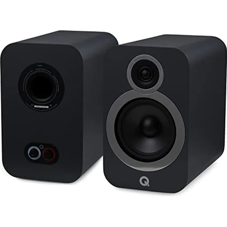 Q Acoustics 3030i Kompaktlautsprecher Paar, 2-Wege-Reflex, 165mm Bass-Treiber, 46 Hz - 30 kHz Frequenzgang, Graphite-Grey