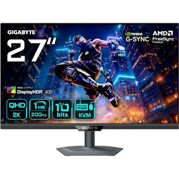 GIGABYTE M27Q2, 27 Zoll QHD Gaming Monitor mit 1 ms Reaktionszeit und 200 Hz Refresh Rate – Bild 1
