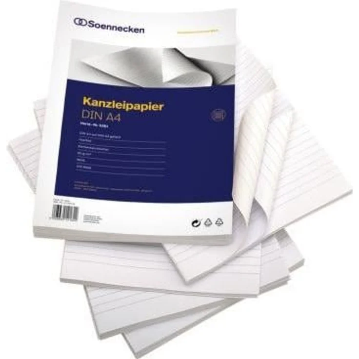 Soennecken, Kopierpapier, Kanzleipapier Papierformat: DIN A3 Ausführung der Lineatur: liniert (80 g/m², 250 x, A3)