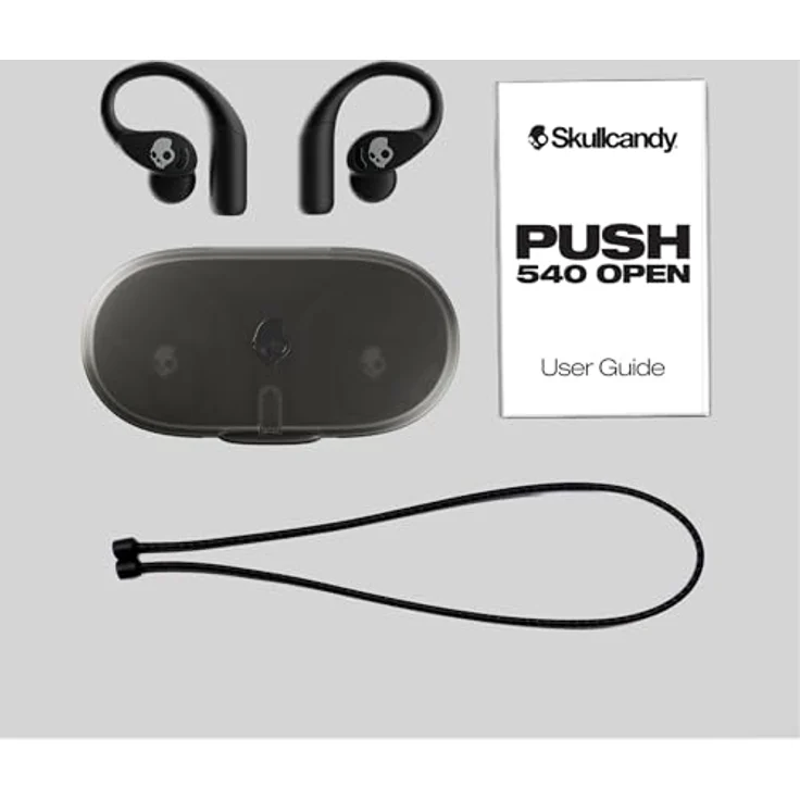 Skullcandy Push 540, Drahtlose Bluetooth Open-Ear-Ohrhörer mit bis zu 42 Stunden Akkulaufzeit, schwarz – Bild 9
