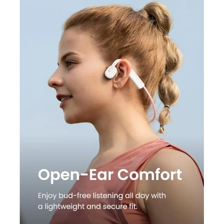 Shokz OpenMove Himalayan Pink, Open-Ear-Kopfhörer (Knochenschall-Hörer), Nackenbügel, wasserdicht, pink – Bild 3