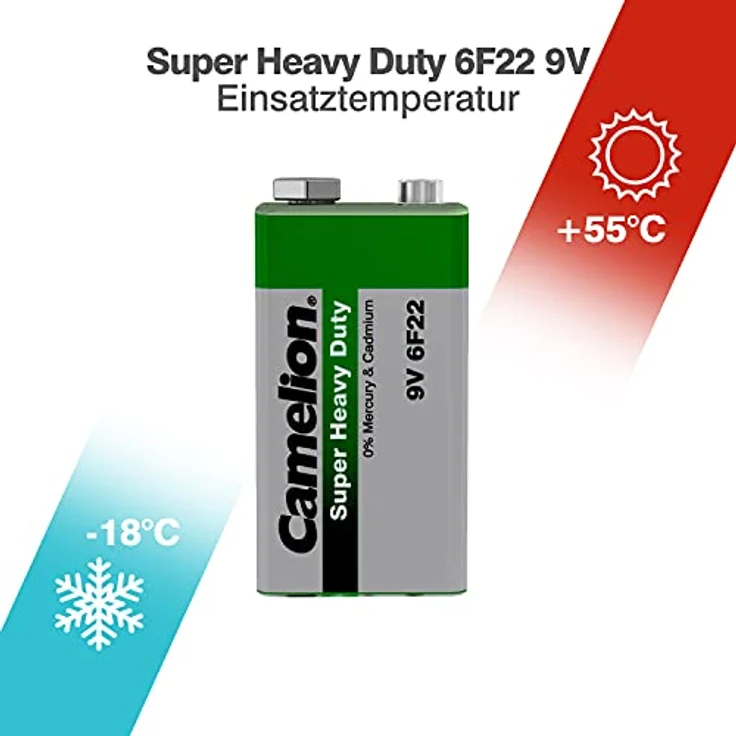 CAMELION Block-Batterie 9V heavyDuty – Bild 3