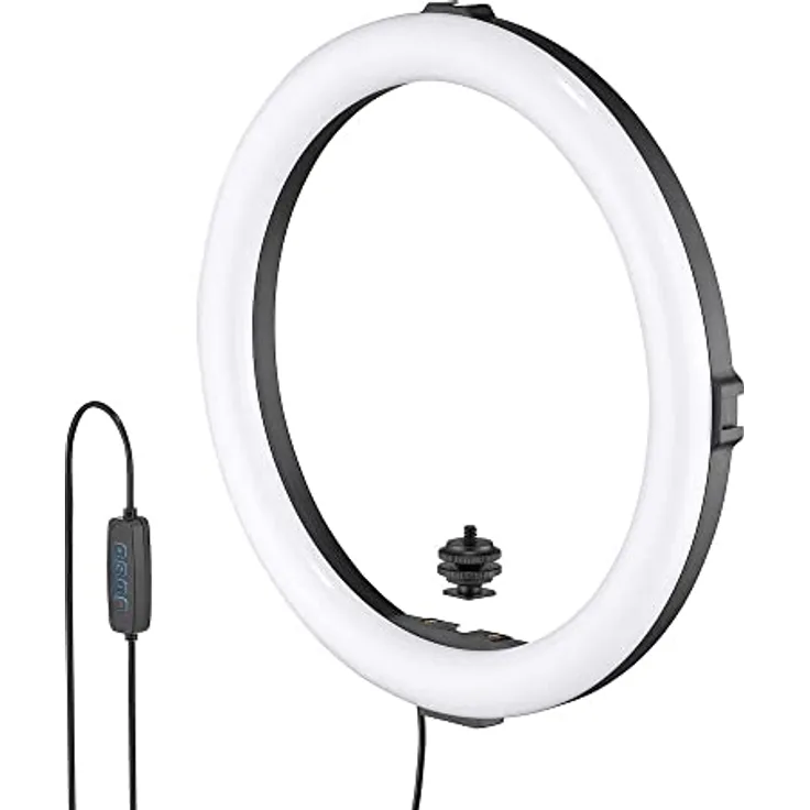 JOBY Beamo Ring Light 12 Zoll - Großes LED Selfie Licht für Handy od. Kamera mit 3 Farbtemperaturen & 10 Helligkeitsstufen, Mobil, Video, Video-Blogs, Live-Streams, Content Creation, Make-Up, Heimbüro