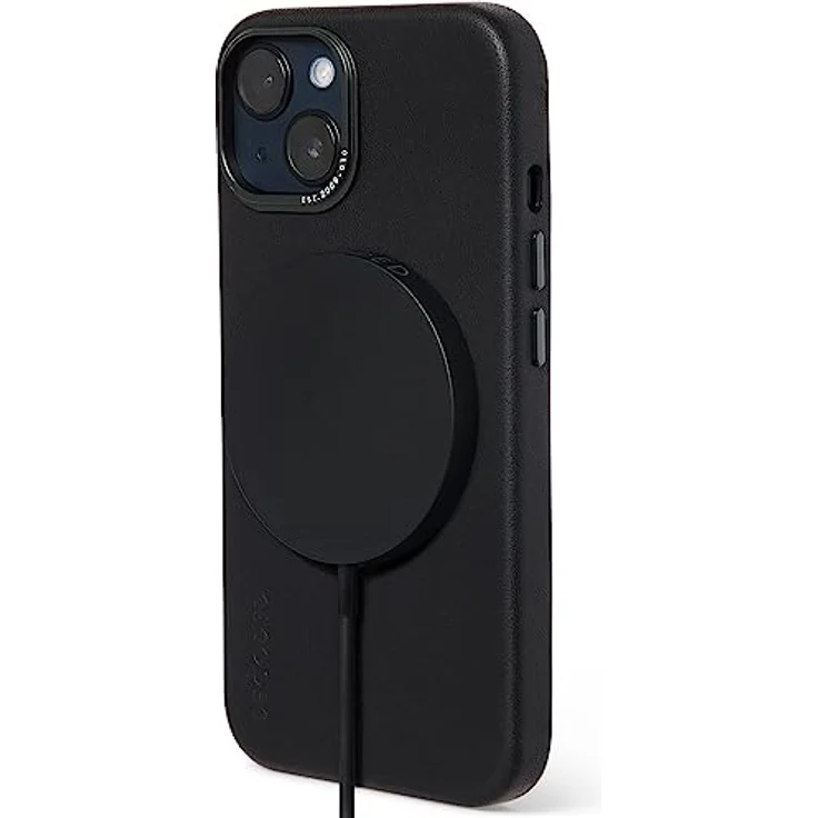 Decoded© Premium Leder Handyhülle - iPhone 14 Plus - Getestet von Apple - Extra Schutz - Stoßdämpfend - Schutzhülle - Rundumschutz - Klapphülle - Handy Hülle – Schwarz – Bild 4