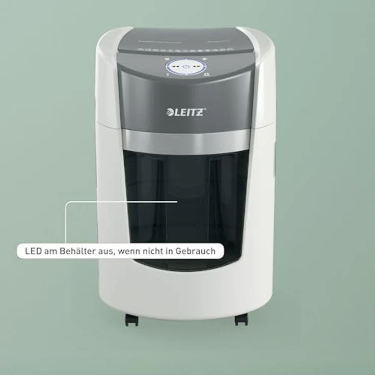 Leitz IQ OptiMax Small Office 350 P5, Aktenvernichter mit Mikro-Partikelschnitt, 70 Blatt Kapazität, Anti-Papierstau-Technologie, leiser Betrieb – Bild 12