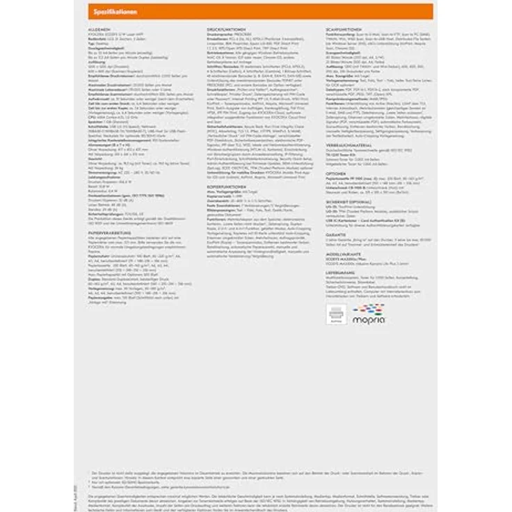 Kyocera ECOSYS MA3500X, 3-in-1 Laser-Multifunktionsdrucker mit 35 S./Min, Duplexdruck, WLAN, grau – Bild 11