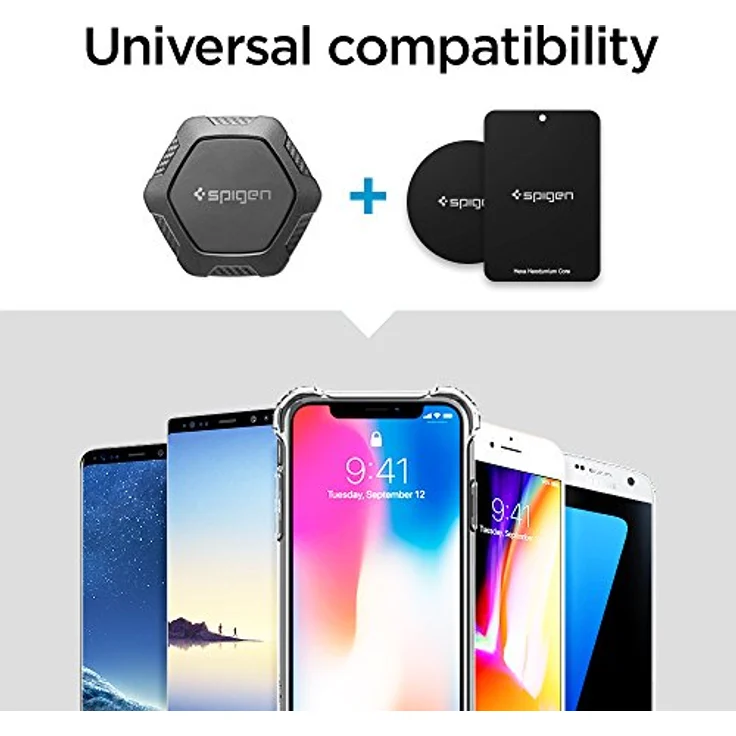 Spigen QS24, CD Slot Smartphone Halterung mit Neodym-Magnet, 360° drehbar, Schwarz – Bild 7