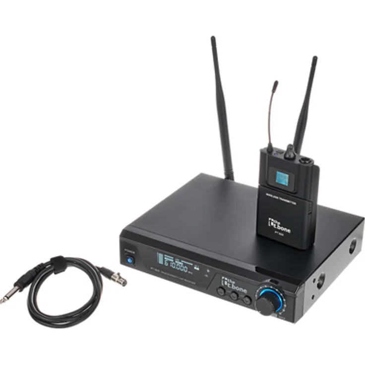 the t.bone freeU PT 600, UHF Wireless-System mit Taschensender, Gitarrenkabel und 30 mW Sendeleistung, 606 - 630 MHz