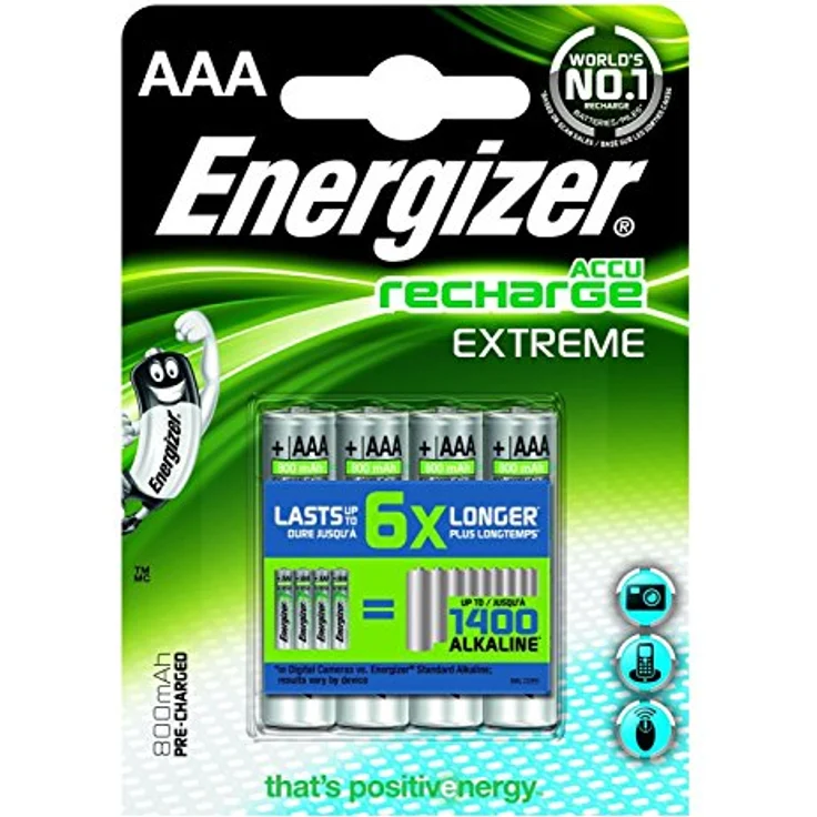 Energizer Accu Recharge Extreme 4 x AAA – Bild 2
