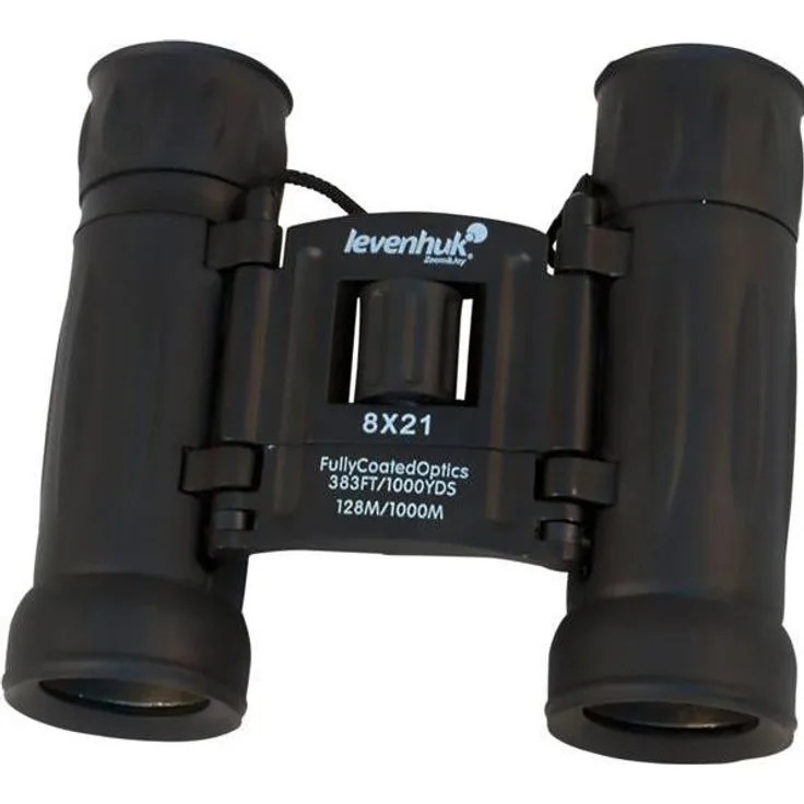 Levenhuk Atom 8x21, Kompaktes Fernglas mit BK-7-Glas, 128 m Sichtfeld, Nahfokus 2,1 m