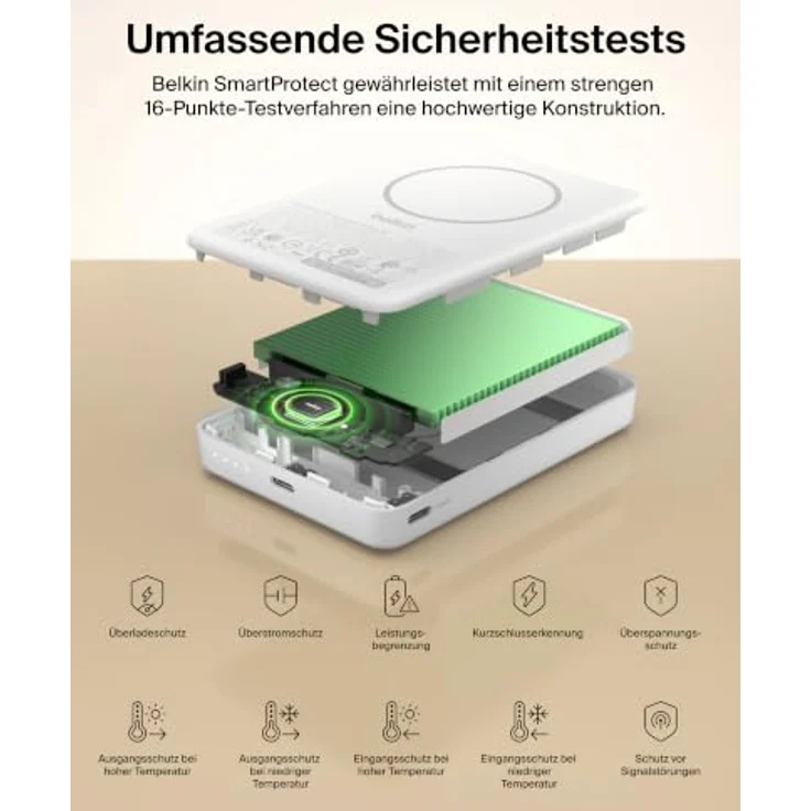 Belkin Boostcharge Slim Magnetische Powerbank 10.000 mAh, 7,5W, Fast Charge, Schwarz – Bild 11