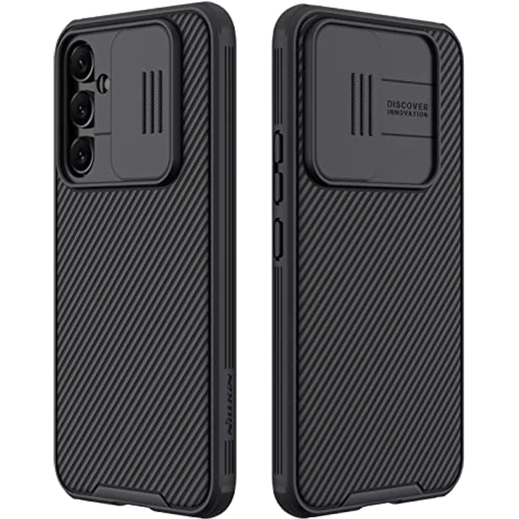 Nillkin CamShield Hülle für Samsung Galaxy A54 - Back Cover mit Kamera Slider Schwarz - Innovativer Slider für Kamera-Schutz