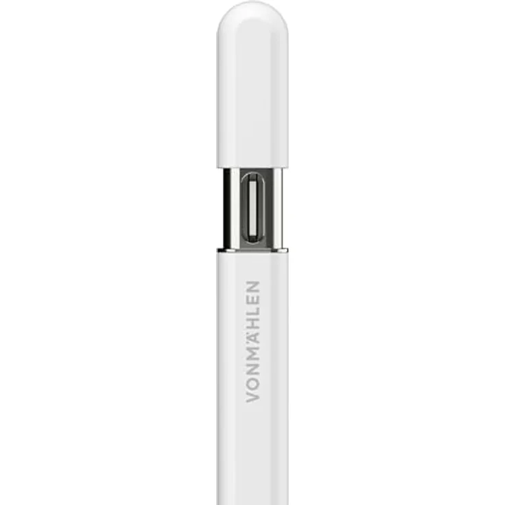 VONMÄHLEN Smart Pencil Eingabestift, weiß, mit Neigungssensitivität und Handballenerkennung, USB-C Ladefunktion, magnetische Befestigung – Bild 3