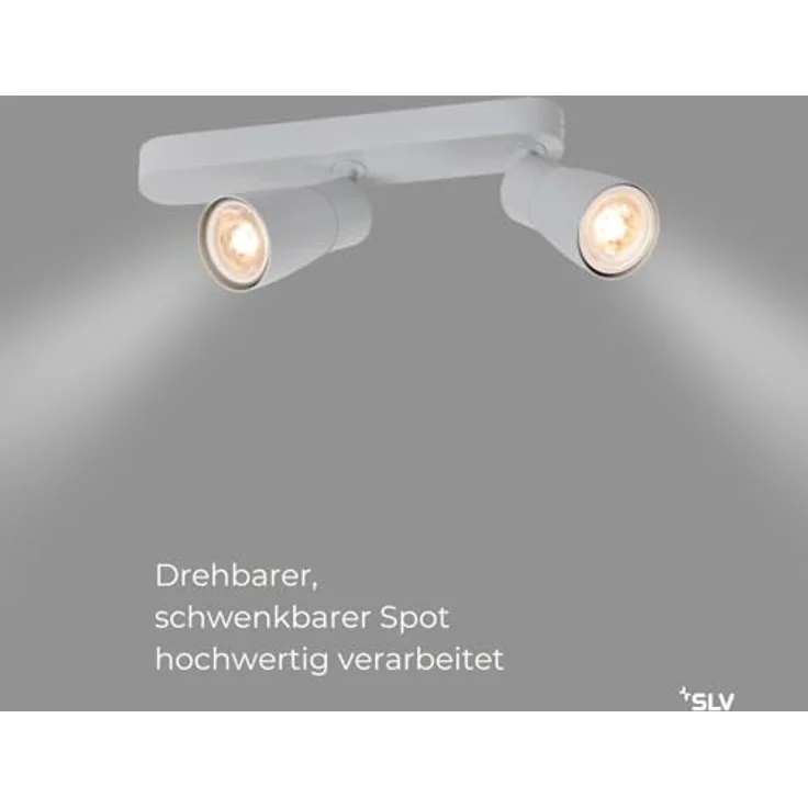 SLV PURI 2.0 DOME, Smarte Decken- und Wandleuchte in Grau, flexibel und vielseitig einsetzbar – Bild 2