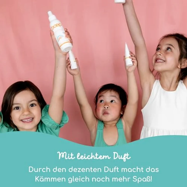 boep Kämmbarkeitsspray für Kinder | Naturkosmetik Leichtkämmspray mit zartem Duft | Entwirrt zerzauste Haare von Kindern (150ml) – Bild 5