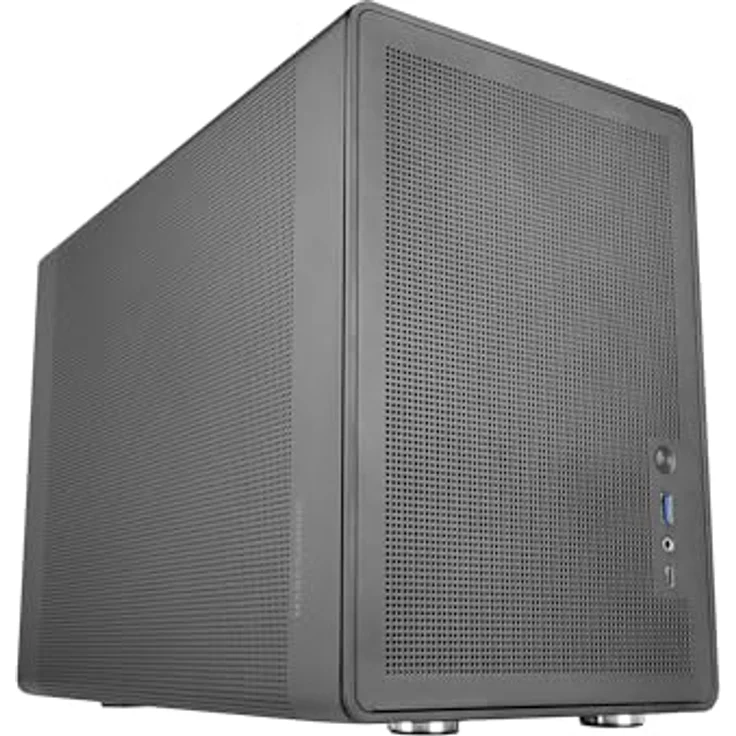 Mars Gaming MC-XPRO, Ultrakompaktes MicroATX-Gehäuse mit Mesh-Paneel-Design, 120mm Rücklüfter, 360° Kühltechnologie, Dual-Kompatibilität für ATX- und SFX-Netzteile, Mini-Tower PC, Schwarz – Bild 1