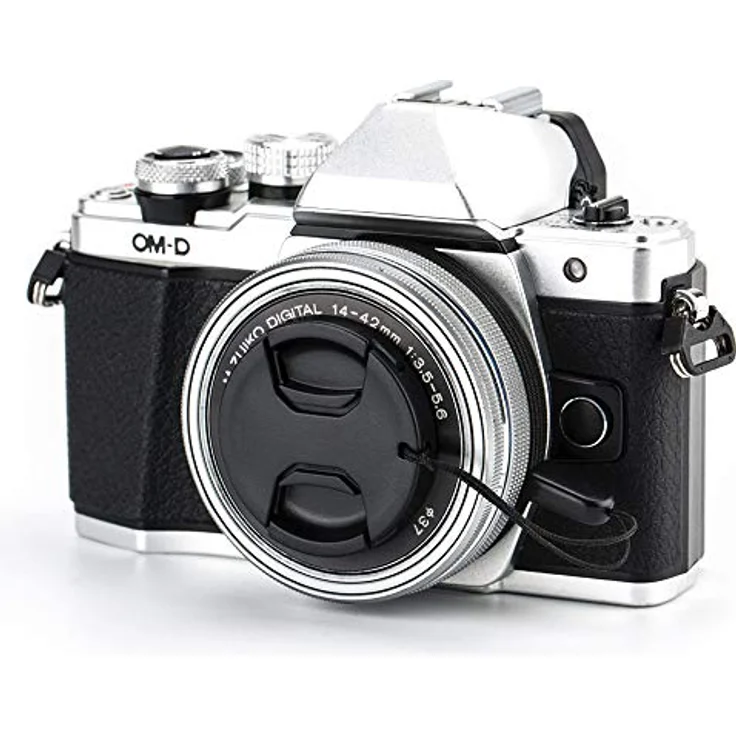 PROfezzion 2 Stück 37mm Objektivdeckel mit Halteband für Olympus OM-D EM10 Mark III II EPL9 EPL8 EPL7 EPL6 EPL3 EPL2 EP3, schützt vor Kratzern und Staub, aus langlebigem ABS – Bild 4