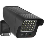 Maclean Solar Kamera-Attrappe mit Bewegungsmelder und LED-Licht | IP65 - für den Außenbereich | Solarbetrieben, Blinkende rote LED