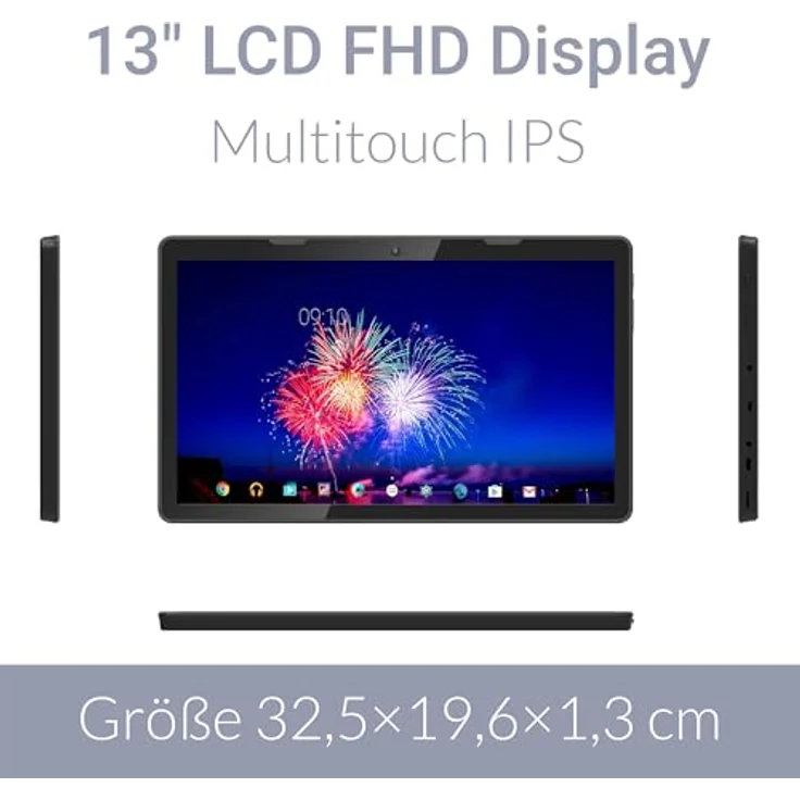 Xoro MegaPAD 1333 Pro 2, 13,3" Full HD Android 15 Tablet mit 128 GB Speicher, 6 GB RAM und VESA-Montage – Bild 9