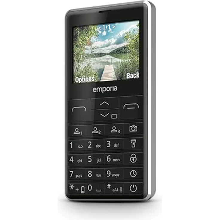 emporiaPRIME-LTE, Seniorenhandy 4G, Tastenhandy ohne Vertrag, 2,31-Zoll-Display, Schwarz – Bild 4