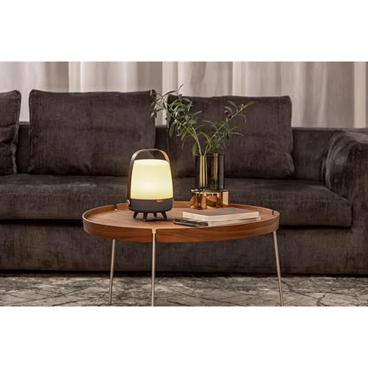 Kooduu - Lite-up Play Mini Sound by Sound by JBL Lautsprecherlampe - Tragbar und Kabellos - Bluetooth-Verbindung und hochwertiger Klang, Erde - Braun, Taupe – Bild 5