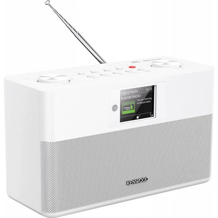 Kenwood CR-ST85DAB-W, DAB+ Radio mit Bluetooth 5.4, 2x10 W RMS, 6 cm IPS-Farbdisplay, weiß