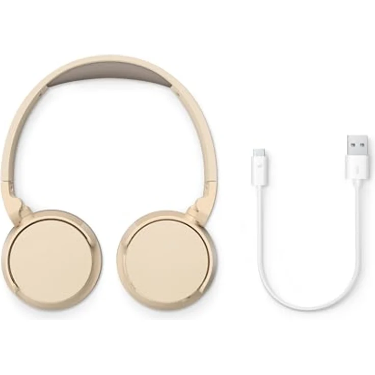 Philips TAH3209BG Leichter kabelloser Bluetooth-Kopfhörer - Beige, 25 Stunden Spielzeit, deutliche Anrufe, dynamischer Bass – Bild 4
