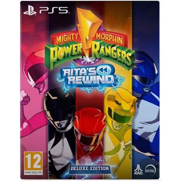 Atari Mighty Morphin Power Rangers: Ritas Rewind - Deluxe Edition - PS5 mit Steelbook, Sammelkarten und Poster im 90er-Jahre-Stil