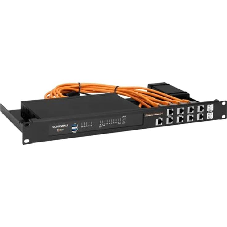R RACKMOUNT·IT Rackmount.IT Kit für SonicWall TZ570W, Professionelle Rackmontage mit elektromagnetischer Abschirmung und Montagematerialien – Bild 1