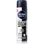 NIVEA MEN Black & White Invisible Deo Spray, Antitranspirant mit 72h Schutz, 150 ml, alkoholfrei, recycelbare Dose