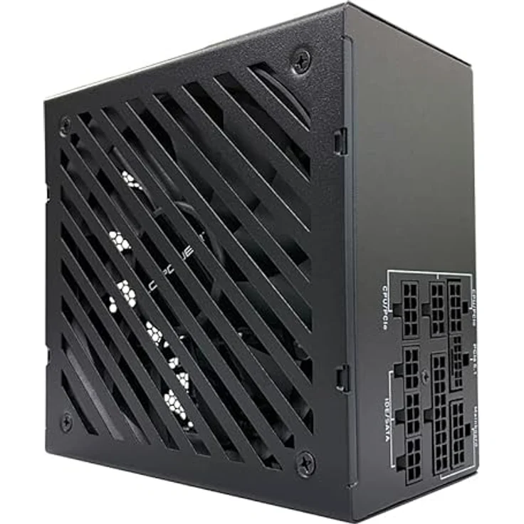 LC-POWER ATX PC Netzteil 850W, 80 Plus Gold, Vollmodulares Kabelmanagement, Integrator Pro Serie LC6850G-SI V3.1, Schwarz Hammerschlagoptik – Bild 2