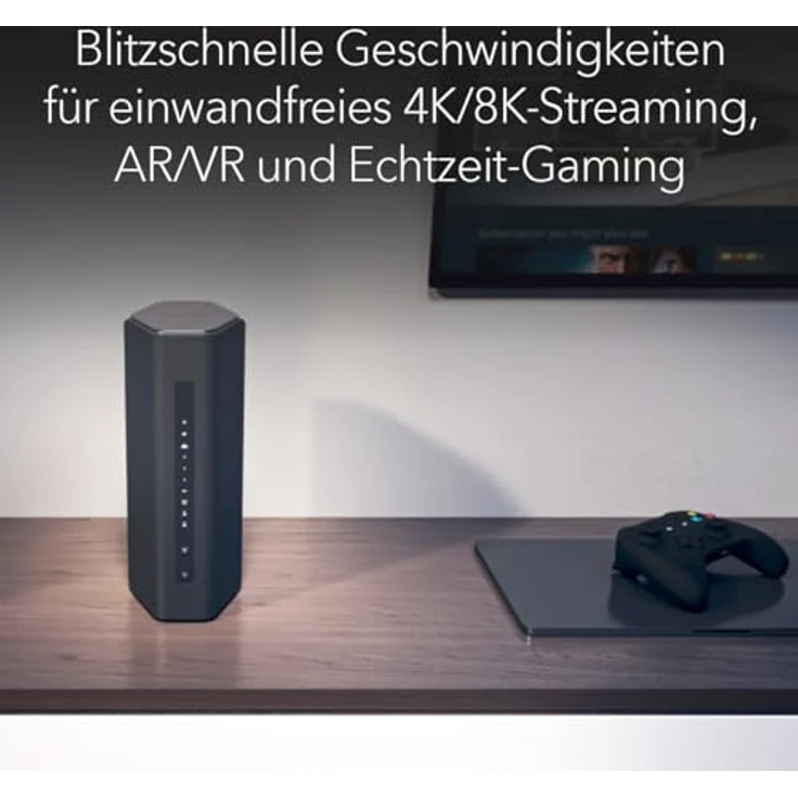 NETGEAR Nighthawk Tri-Band WiFi 7-Router (RS500) – BE12000 WLAN-Geschwindigkeit (bis zu 12 GBit/s) – 230 m² Abdeckung, 120 Geräte – 2,5-Gig-Internetanschluss – Bild 4