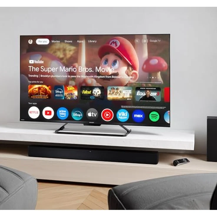 Sharp 43HR7765E QLED Fernseher 43 Zoll, 4K UHD, Google Smart TV, HDR Dolby Vision, 144Hz Gaming – Bild 11