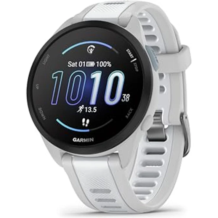 Garmin Forerunner 165 Music, Lauf-Smartwatch mit 1,2" AMOLED Touchscreen, bis zu 11 Tage Akkulaufzeit, über 25 Sport-Apps, Musikstreaming und smarte Funktionen – Bild 1