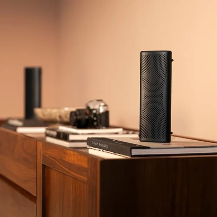 KEF Muo High-Fidelity Bluetooth-Lautsprecher, Midnight Black | Bluetooth 5.4 aptX Adaptive, USB-C, IP67 wasserdicht, 24 Std. Wiedergabezeit – Bild 4