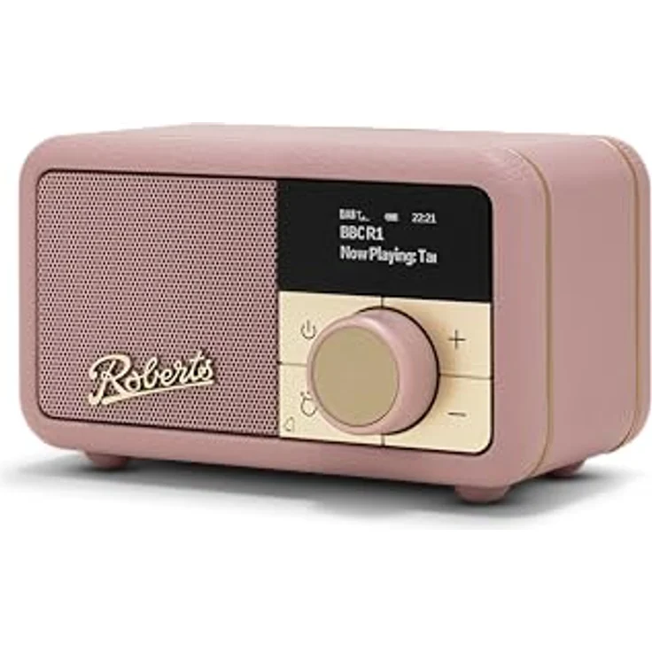 Roberts Revival Petite 2, DAB+/FM Bluetooth Radio mit Alarmfunktion, tragbar, rosa – Bild 1