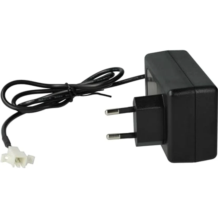 vhbw Ladegerät kompatibel mit Velux 846933, 946930, 946933, GP210AFHT Rollladen-, Solarfenster-Akku, Euro-Stecker, 27 V/1,5 A, schwarz – Bild 4