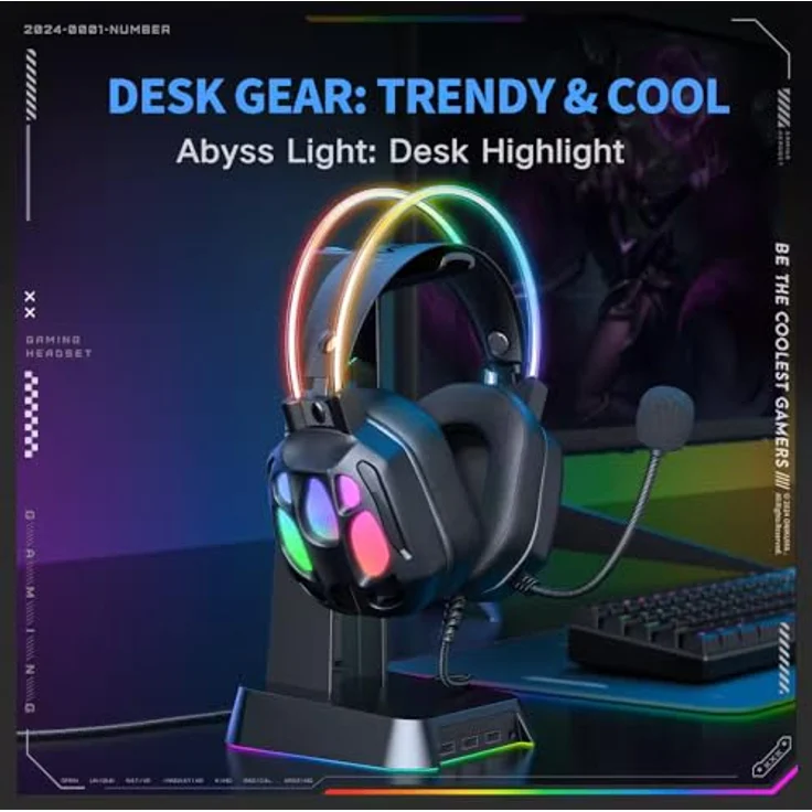 Onikuma X89, kabelgebundenes Gaming Headset mit überragendem Sound, Schwarz – Bild 6