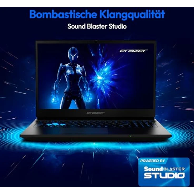 ERAZER Deputy 15 P1, 15,6" Full HD Gaming Laptop mit Intel Core i5 210H, GeForce RTX 5060 8GB GDDR7, 16GB DDR5 RAM, 1TB SSD, RGB Backlit-Keyboard, Windows 11 Home – Bild 6