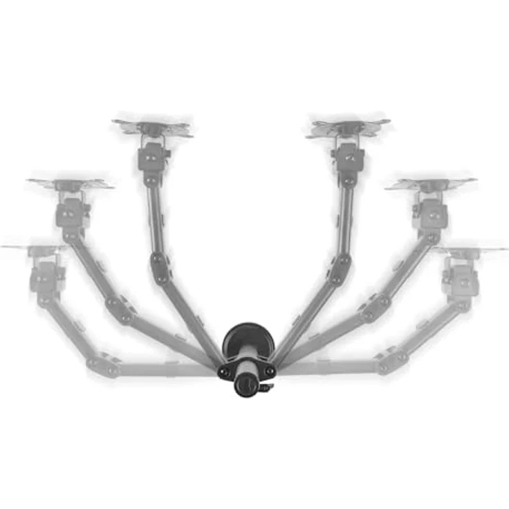 One For All Universal-Doppelmonitorarm DM2210 Schwarz, Monitorständer für 13-32 Zoll Monitore mit 8 kg Tragkraft – Bild 3